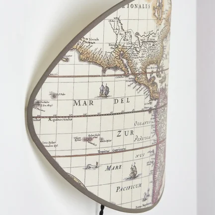Aplique de Pared Pergamino Mapa